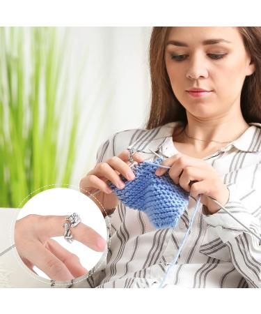 3-Piece Adjustable Cute Cat Knitting Loop Rings | Finger Holder for Crochet & Hand Weaving | Yarn Guide Holder & Supplies - Buy Online on GoSupps.com