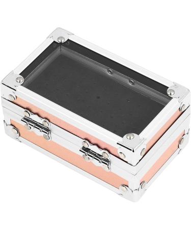 Nail Drill Bits Holder Transparent Flip Cover Nail Drill Bits Container Multi Hole Dustproof Aluminum Alloy for Artist for Salon (Dazzling Gold) - Buy Online on GoSupps.com