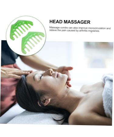 Beavorty 2-in-1 Massage Comb & Gua Sha Scraper Tool - 8 Teeth Body & Scalp Massager for Natural Healing - Buy Online on GoSupps.com