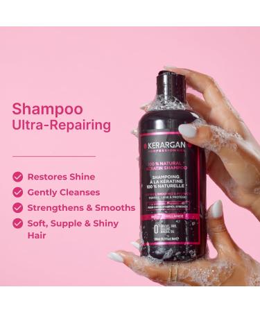 KERARGAN Ultra Repairing Keratin Shampoo - Strengthen & Smooth Damaged Hair Sulfate-Free 16.9 fl oz - Buy Online on GoSupps.com