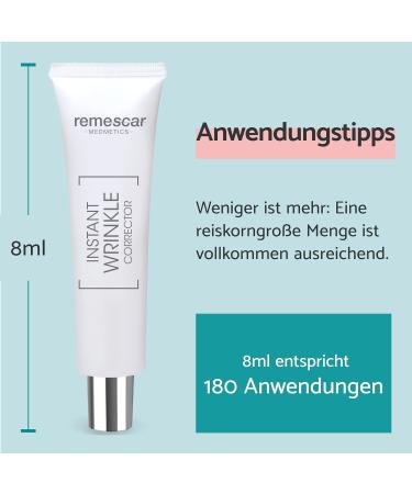 Remescar Immediate Wrinkle Correction 8ml - Clinically Proven Anti-Aging Cream for Men & Women - Fast Wrinkle Reduction & Signs of Aging Relief - Buy Online on GoSupps.com