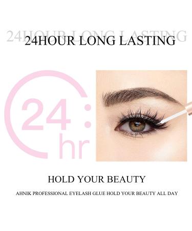 Clear Waterproof Eyelash Glue for False Lashes | Latex-Free & Gentle on Sensitive Eyes | 0.176 oz - Buy Online on GoSupps.com