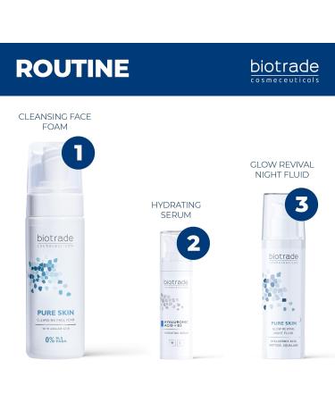 Biotrade Bulgaria Pure Skin Glow Revival Night Fluid 50 ml with hyaluronic acid peptides squalan niacinamide - Buy Online on GoSupps.com