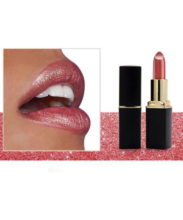 METINFUS Lipstick - Shiny Metallic Finish - Moisturizing Gloss - With Shiny Surface - Creamy Texture - Lip Care for Moisturizing Lips - Long Lasting (01#) - Buy Online on GoSupps.com
