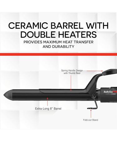 BaBylissPRO Ceramix Xtreme Extra Long Ceramic Curling Iron 1-1/4 inch (32mm) - Buy Online on GoSupps.com