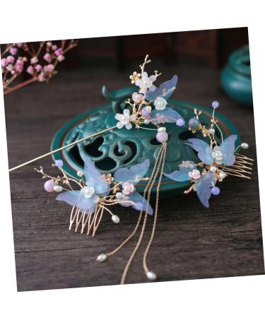 FRCOLOR 3 Sets Women Hair Accessories Pearl Hair Pin Wedding Headpiece for Bride Womens Accessories Hair Barrettes for Women Crystal Hair Comb Red Flower Hair Comb Tiara Combination Hanfu - Buy Online on GoSupps.com