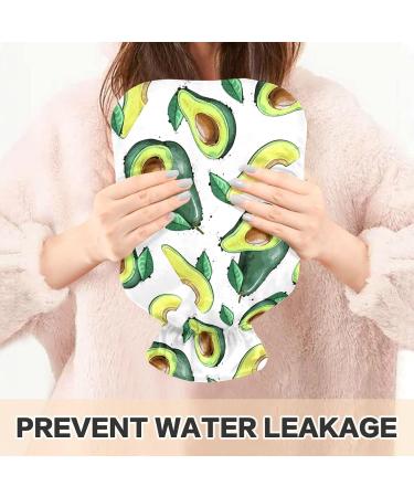 NAANLE 1L Watercolor Disk Heat Bottle with Cover | Transparent Hot Water Bottle for Pain Relief & Therapy - Buy Online on GoSupps.com