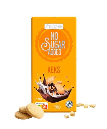 Buy Frankonia No Sugar Added Whole Milk Biscuit Chocolate - Gluten-Free 90g | International Shipping - Buy Online on GoSupps.com