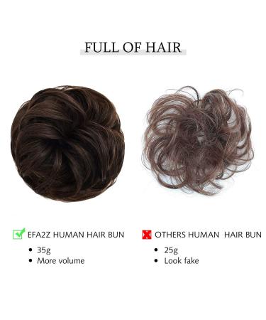 Dark Blonde Messy Bun Scrunchie | Tousled Updo Hairpiece for Women - Buy Online on GoSupps.com