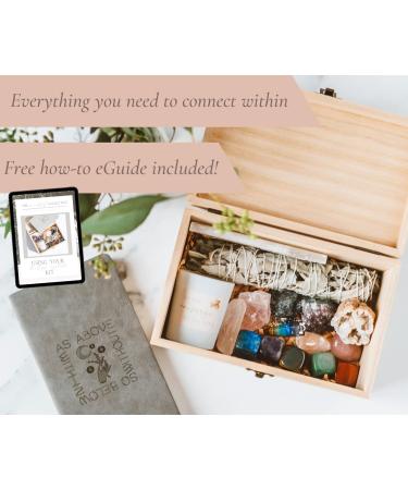 17 pc. Healing Crystals Set for Beginners - Real Chakra Stones Box for Meditation & Energy Healing - Buy Online on GoSupps.com