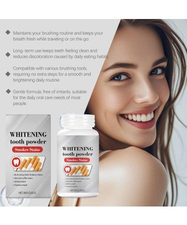  yupeuooe Whitening Tooth Powder | 80g Teeth Whitening Powder | Dental Repair Care | For Women Daily Use at Home and While Traveling Dentures and Travel - Buy Online on GoSupps.com