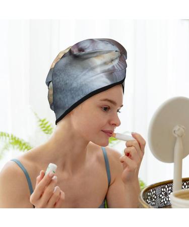 Buy Cat Looks in The Mirror Microfiber Hair Towel - Soft Super Absorbent Wrap for Women | Quick Dry Coral Velvet for Long Curly & Thick Hair - Buy Online on GoSupps.com