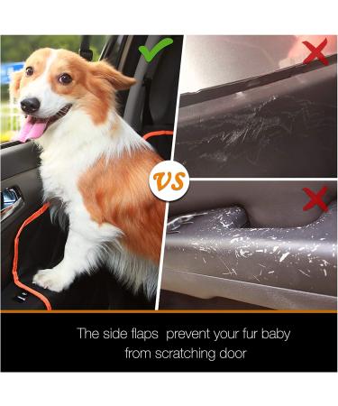 iBuddy Waterproof Dog Car Seat Cover with Mesh Window and Seat Belt - Durable Black Pet Hammock for Cars/Trucks/SUVs - Buy Online on GoSupps.com