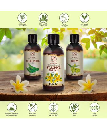 St. John's Wort Oil 250ml - Pure Natural Carrier Oil for Skin & Body Care - Cosmetic Essential Oil - Buy Online on GoSupps.com