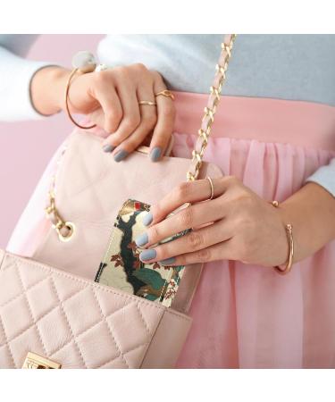 Travel Lipstick Organizer Case - Portable Makeup Bag with Mirror | Wild Goose Tree Flying Ducks Design - Buy Online on GoSupps.com