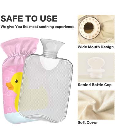Durable 1L Heat Bottle - Yellow Duck Pattern for Pain Relief & Heat Therapy | Ideal for Cramps Shoulders and Neck - Buy Online on GoSupps.com