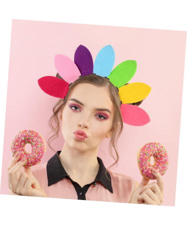 Gadpiparty Sun Flower Headband Lovers Props Make up Colorful Non-woven Plastic Colorful 28X13CM - Buy Online on GoSupps.com