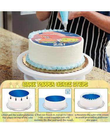 Buy 14 Pieces Edible Cake Toppers - 25th Birthday Decorations - Colorful Tortendeko for Parties - Buy Online on GoSupps.com