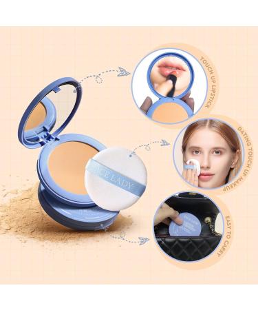 SACE LADY Full Cover Liquid Concealer & Compact Powder Makeup Set - Flawless & Lasting Oil Control | Face Makeup Kit - Buy Online on GoSupps.com