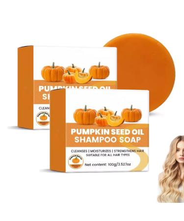 Hengxuan Solid shampoo with pumpkin oil solid shampoo with organic pumpkin deeply nourishes dry and damaged hair reduces frizz and hair loss (2)