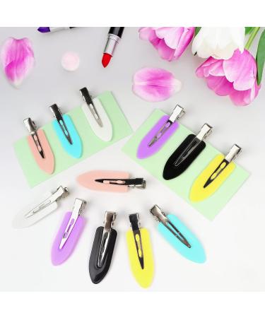 No Bend Hair Clips 12 Pcs - Creaseless Hair Clips for Makeup and Styling - Duck Billed Flat Hair Clips for Women and Girls - Buy Online on GoSupps.com