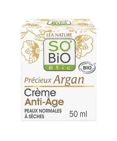 SO'BIO ETIC Cr me Jour Anti- ge Hydratante l Argan Bio Texture Riche et Nourrissante (50 mL) - Lot de 2 - vendu par Lot