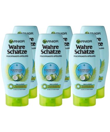 Garnier Coconut Water Conditioner - Moisturizing Silicone-Free Pack of 6 (6 x 250 ml) | International Shipping Available - Buy Online on GoSupps.com