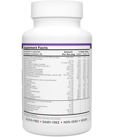 Children's Multivitamin Capsules with Methyl Folate & B12 for Growth & Brain Health - 120 Capsules - Buy Online on GoSupps.com