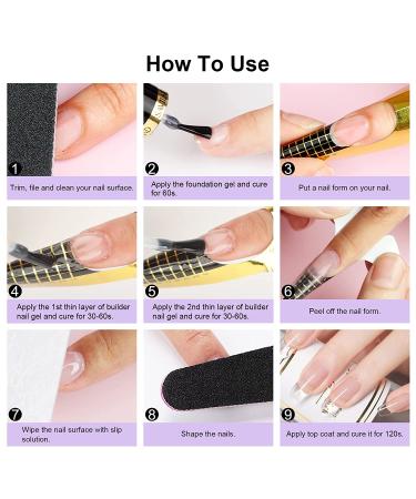 Saviland 5 in 1 Clear Builder Base Gel - Nail Strengthener for Broken Nails - 15ml UV/LED Gel - Buy Online on GoSupps.com