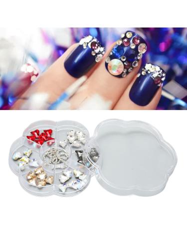 1 Box Resin Nail Art Ornaments Shiny Nail Rhinestones with Multi Sizes and Shapes Shiny Nail Accessories for Girls Women DIY Decoration Supplies for Nail Art DIY Crafts - Buy Online on GoSupps.com