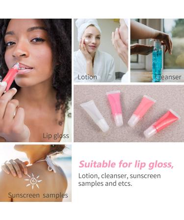 50pcs 10ml Lip Gloss Tubes - Empty Cosmetic Containers for Lip Balm with Free Syringe and Labels - Buy Online on GoSupps.com