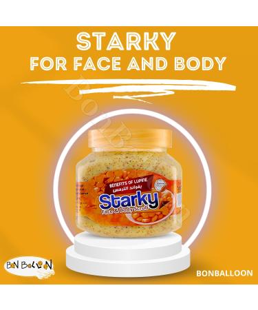Starky Face & Body Scrub Lupine Infused Skin Tightening Formula | Best Gift for Women Moms Girlfriends & Wives (10.14 oz / 300 ml - Buy Online on GoSupps.com