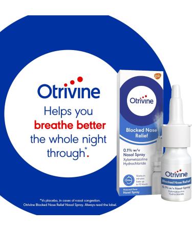 Otrivine Nasal Spray 10ml - Fast Acting Congestion Relief for Adults - Buy Online on GoSupps.com