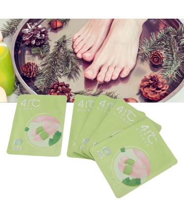 Warming foot cushions 5 pieces stickers non-woven fabric foot heat heating paving for hibernation foot and body care unisex for daily use (green)