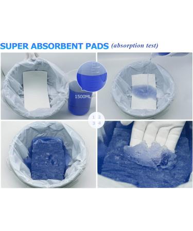 Sammiy Medical Grade Super Absorbent Commode Pads - 100 Count Value Pack for Bedside Commode Liners - Odor Elimination and Liquid Control - Easy to Clean - Buy Online on GoSupps.com