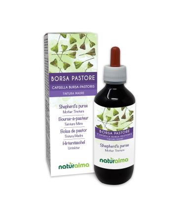 Shepherd's Purse (Capsella Bursa-pastoris) herb Alcohol-Free Mother Tincture Naturalma | Liquid Extract Drops 200 ml | Food Supplement | Vegan Alcohol-free 200.00 ml (Pack of 1)