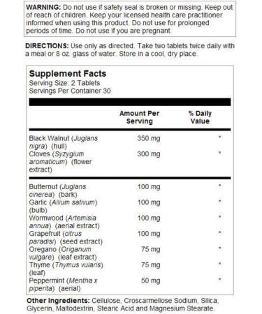 Natural Balance Parazide Clenz 60ct - Natural Parasite Cleanse Supplement - Buy Online on GoSupps.com