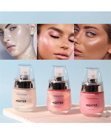 Shimmer Body Oil: Waterproof Face & Body Liquid Highlighter 30ml - Glow & Moisturize with Versatile Makeup Highlighter - 03# 1.01 Fl Oz - Buy Online on GoSupps.com