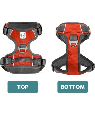 Embark Pets Adventure Dog Harness Medium - No Pull, Anti-Pull, Adjustable, Orange - Chest 60-77 cm - Buy Online on GoSupps.com
