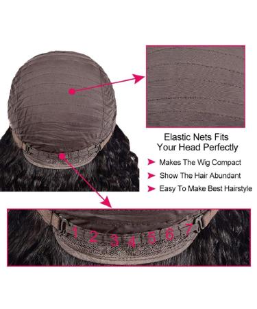 22 Water Wave Human Hair Wig with Bangs for Black Women - Brazilian Unprocessed Virgin Hair, 150% Density - Machine Made None Lace Front Wig - 22 inch - Buy Online on GoSupps.com