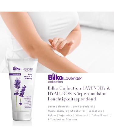  Bilka Collection Lavender & Hyaluron Body Emulsion Hydrating Moisturizing Body Lotion with Lavender Oil Hyaluronic Acid & Shea Butter 200ml - Buy Online on GoSupps.com
