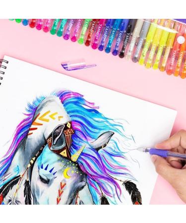 TANMIT Gel Pens - 33 Color Fine Point Set for Adult Coloring & Drawing - Buy Online on GoSupps.com
