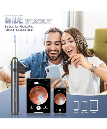 Ear Wax Removal Kit: Otoscope with Light and 1080P Camera for iOS & Android - Black - Buy Online on GoSupps.com