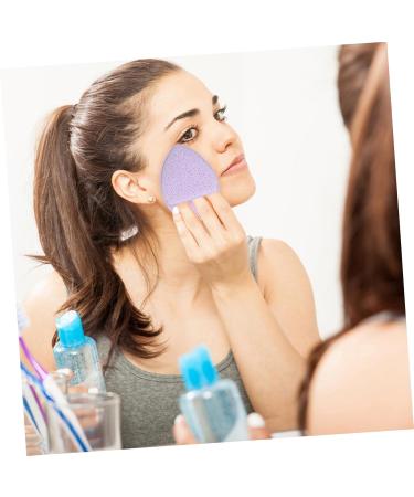 Beaupretty 4pcs Face Wash Sponges - Purple Facial Cleansing & Makeup Removing Puff - Gentle Scrubber for Skin Care - Buy Online on GoSupps.com