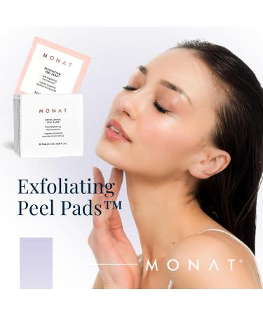 MONAT Exfoliating Peel Pads Radiant Skin Facial Exfoliation Renewal Nourishing Natural Exfoliants Gentle Daily Skincare Essential International Shipping Available - Buy Online on GoSupps.com