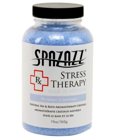 Spazazz SPZ-605 RX Therapy Crystals Container Bath Minerals  19-Ounce  Stress Therapy De-Stress