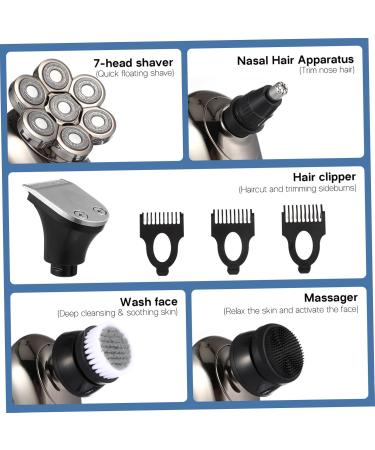 Premium Electric Face Shaver for Men - Stainless Steel Travel Razor & Clippers - Buy Online on GoSupps.com