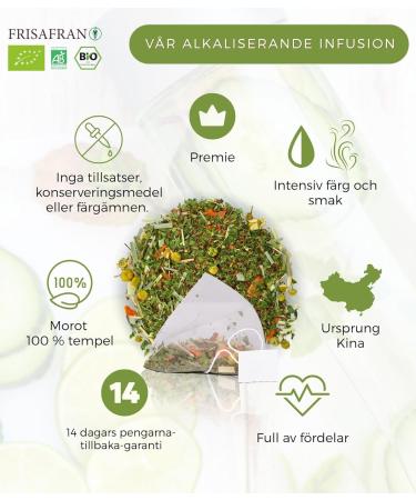  FRISAFRAN FRISAFRAN | Organic Pyramid Alkaline Wellness Infusion 60 Units | 120g | Alkaline Tea | Healthy Infusion | Antioxidants | Digestive | Mineralized | Health & Wellness | Alkaline Herbal Tea | Herbal Tea - Buy Online on GoSupps.com