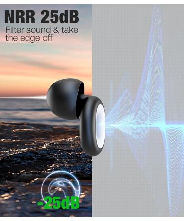 Noise Cancelling Ear Plugs for Sleeping - NRR 25 dB Reusable & Comfortable with 8 Ear Tips - Perfect for Sleep Work & Study - Buy Online on GoSupps.com