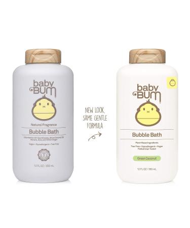 Baby Bum Bubble Bath 2 Pack | Tear-Free Foaming Bubble Bath with White Ginger | Gluten-Free & Vegan | Natural Fragrance | 12 FL OZ - Buy Online on GoSupps.com